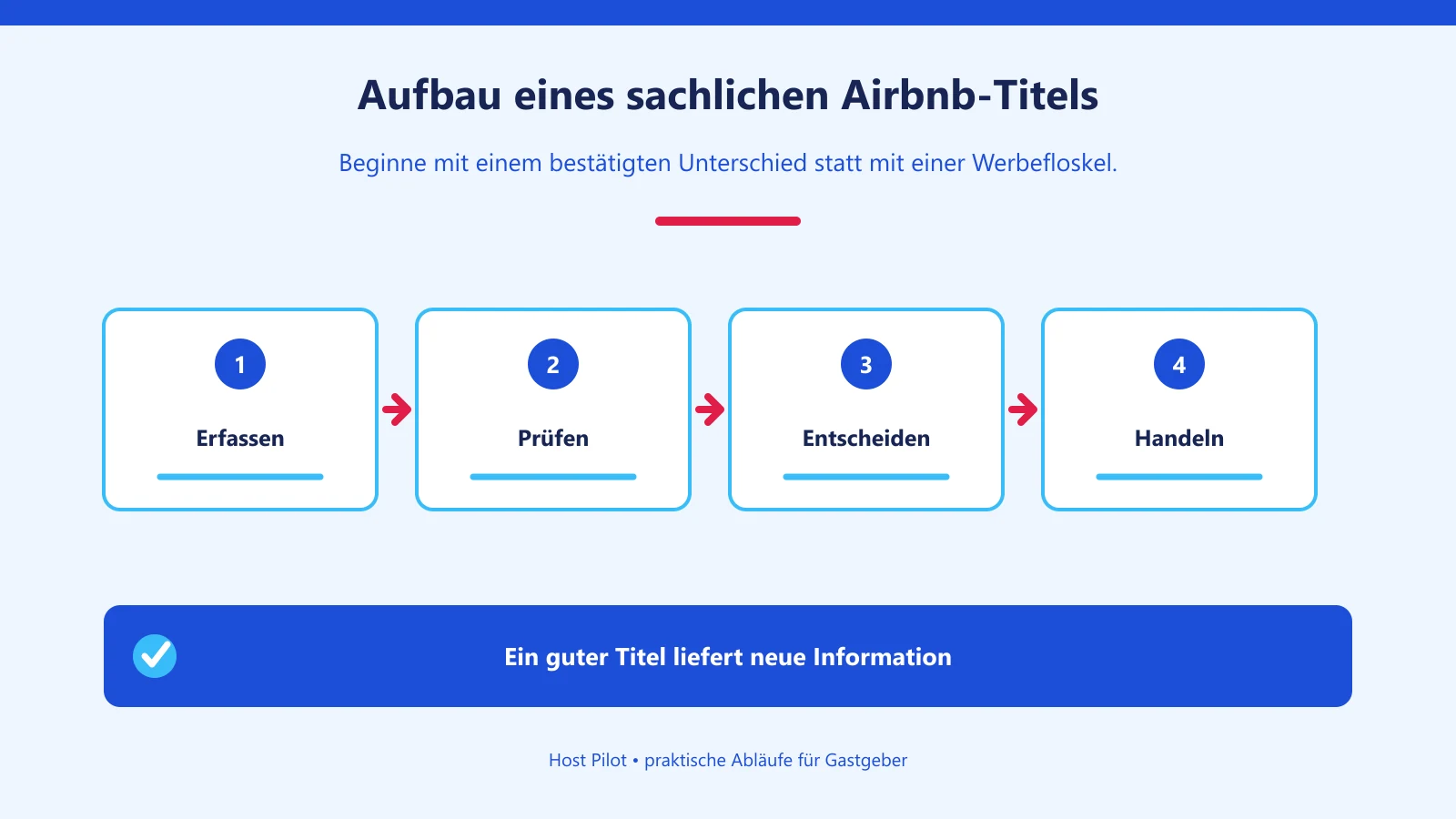 Aufbau eines sachlichen Airbnb-Titels