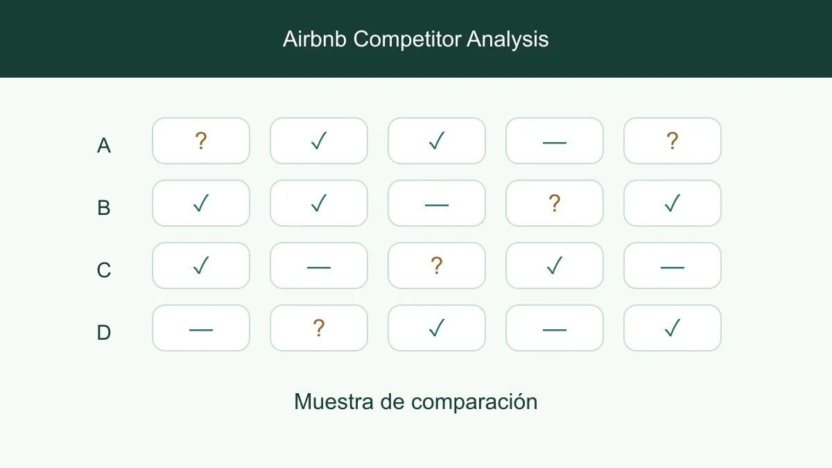 Cuatro anuncios comparados entre servicios confirmados y no confirmados