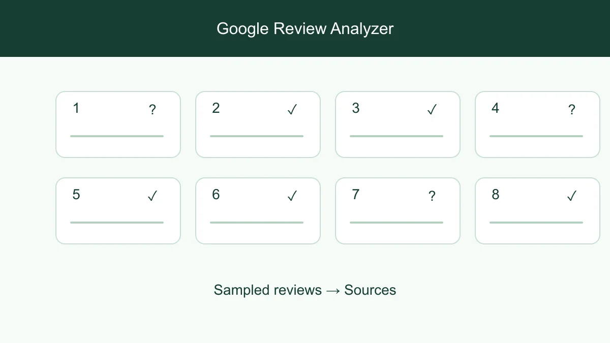Review themes connected to a practical business improvement list
