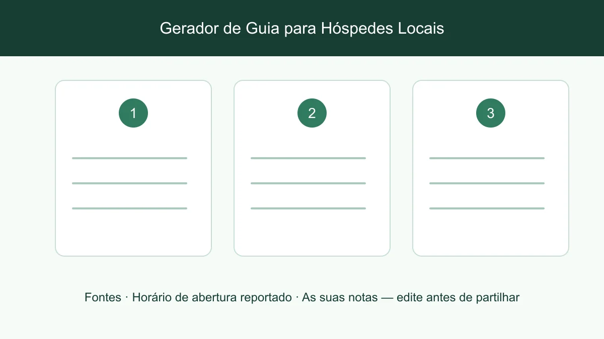 Anfitrião a rever as fontes dos locais antes de adicionar notas ao guia para hóspedes