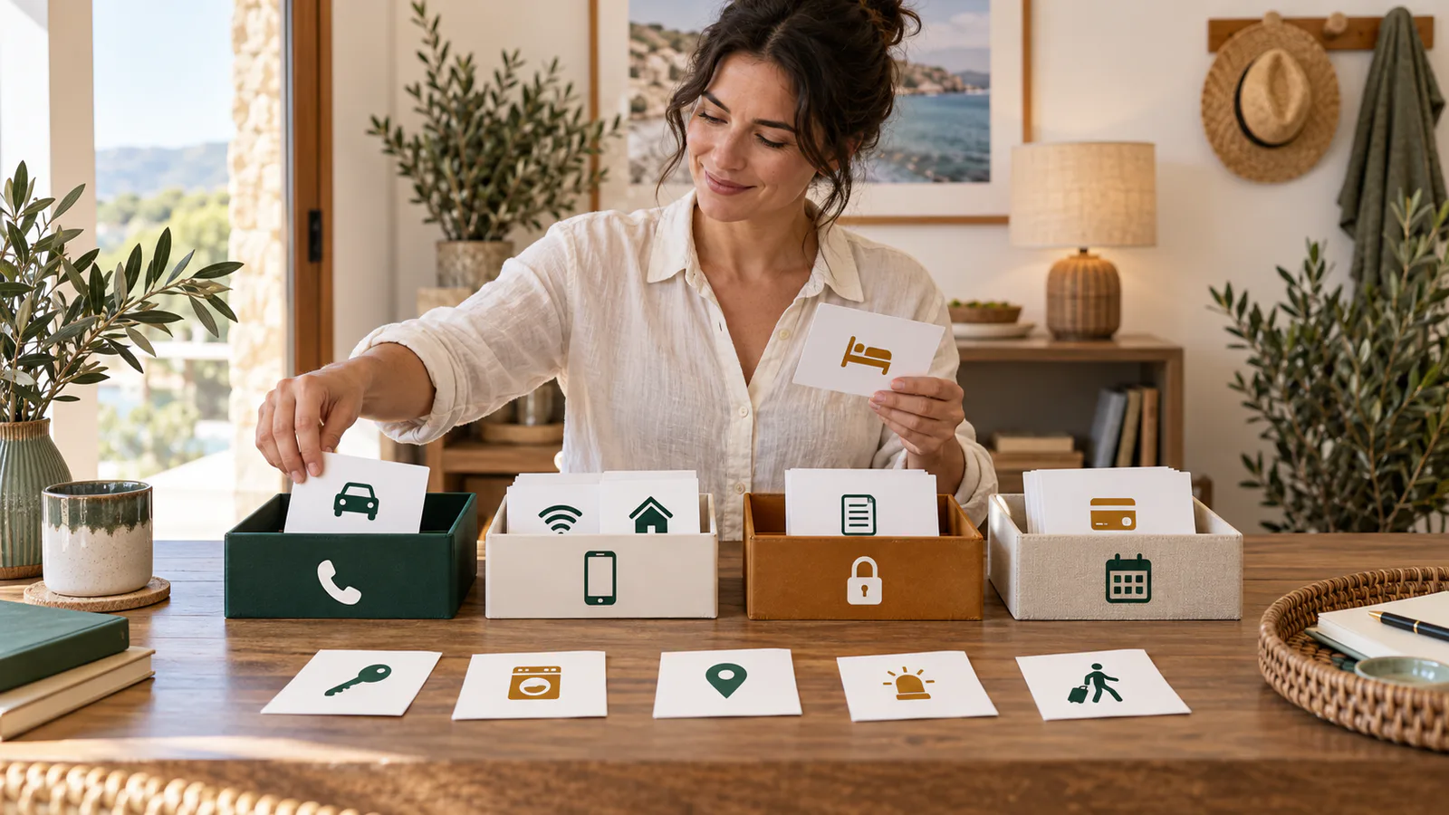 Map assigning vacation rental guest questions to a guest guide, scheduled message, private message or host record