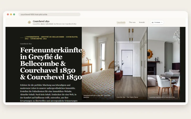 Hostfully Alternative. Gästeseite und digitaler Guide aus geprüften Inseratsdaten