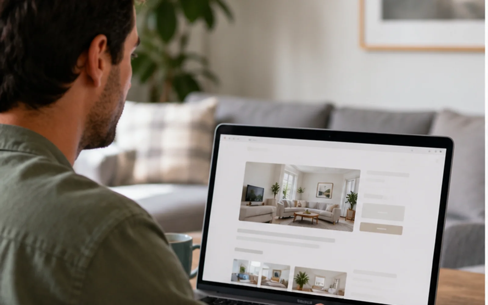 Returning vacation rental guest using a direct booking website