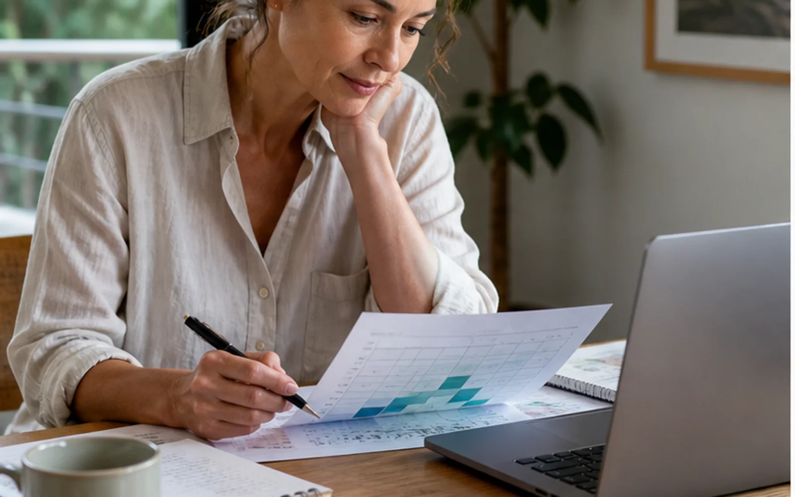 Vacation rental host reviewing revenue management and Airbnb fees for hosts