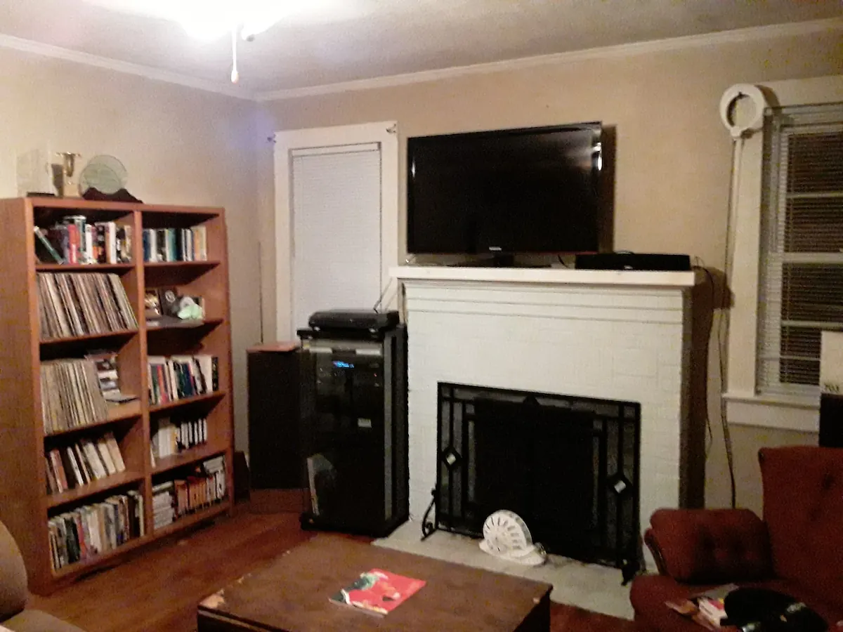 Wifi and an antennae picks up 4 bad channels. We have old movies for the DVD player, 60's and 70's vinyls, 80 and 90's cassettes and CDs. Of course if you have Hulu or Youtube TV o